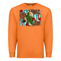 Carrot san judas leopard cowhide background Premium Sweatshirt - JahusDesignShop