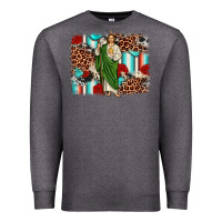 Charcoal Heather san judas leopard cowhide background Premium Sweatshirt - JahusDesignShop