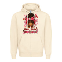 Sandshell one loved supervisor afro messy bun Zipper Hoodie - texasbilliewilder