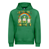 Emerald lucky and i gnome it Urban Hoodie - MaliasSmallBusiness