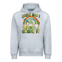 Heather Grey lucky and i gnome it Urban Hoodie - MaliasSmallBusiness