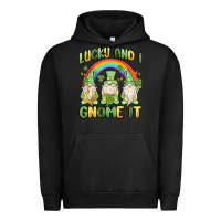 Pigment Black lucky and i gnome it Urban Hoodie - MaliasSmallBusiness