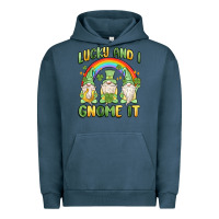 Pigment Midnight Navy lucky and i gnome it Urban Hoodie - MaliasSmallBusiness