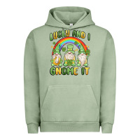 Pigment Oil Green lucky and i gnome it Urban Hoodie - MaliasSmallBusiness