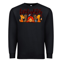Black firefighter  mom Premium Sweatshirt - AdoDesignShop