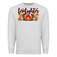 Dove Grey firefighter  mom Premium Sweatshirt - AdoDesignShop