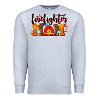Heather Grey firefighter  mom Premium Sweatshirt - AdoDesignShop