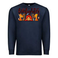 Navy firefighter  mom Premium Sweatshirt - AdoDesignShop