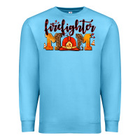 Ocean Blue firefighter  mom Premium Sweatshirt - AdoDesignShop