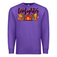 Purple firefighter  mom Premium Sweatshirt - AdoDesignShop