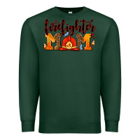 Sports Green firefighter  mom Premium Sweatshirt - AdoDesignShop