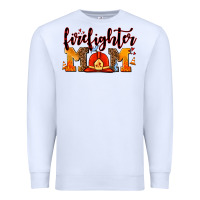 White firefighter  mom Premium Sweatshirt - AdoDesignShop