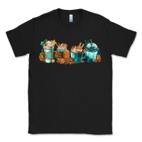 Black Winter Coffee Cups Classic Tee - FaDigitalArtStudio