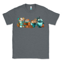 Charcoal Heather Winter Coffee Cups Classic Tee - FaDigitalArtStudio