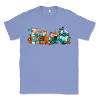 Colony Blue Winter Coffee Cups Classic Tee - FaDigitalArtStudio