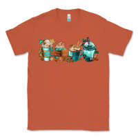 Copper Winter Coffee Cups Classic Tee - FaDigitalArtStudio