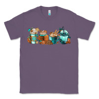 Lavender Winter Coffee Cups Classic Tee - FaDigitalArtStudio