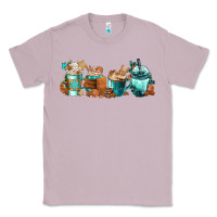 Lilac Winter Coffee Cups Classic Tee - FaDigitalArtStudio