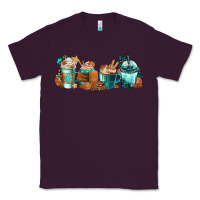 Plum Winter Coffee Cups Classic Tee - FaDigitalArtStudio