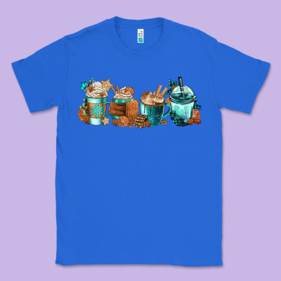 Winter Coffee Cups Classic Tee Designed By Fadigitalartstudio