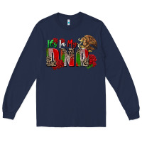 Navy it's in my own dna Long Sleeve Tee - Zillion Design Studio