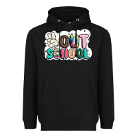 Black peace out school Heavyweight Hoodie - JahusDesignShop