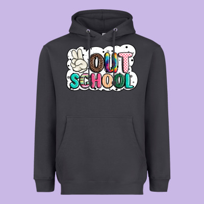 Peace Out School Heavyweight Hoodie Designed By Jahusdesignshop