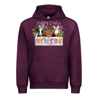 Mauve Wine happy easter heifers Urban Hoodie - MaliasSmallBusiness