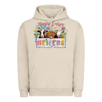 Pigment French Oak happy easter heifers Urban Hoodie - MaliasSmallBusiness