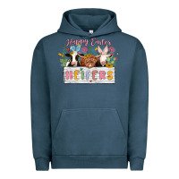 Pigment Midnight Navy happy easter heifers Urban Hoodie - MaliasSmallBusiness