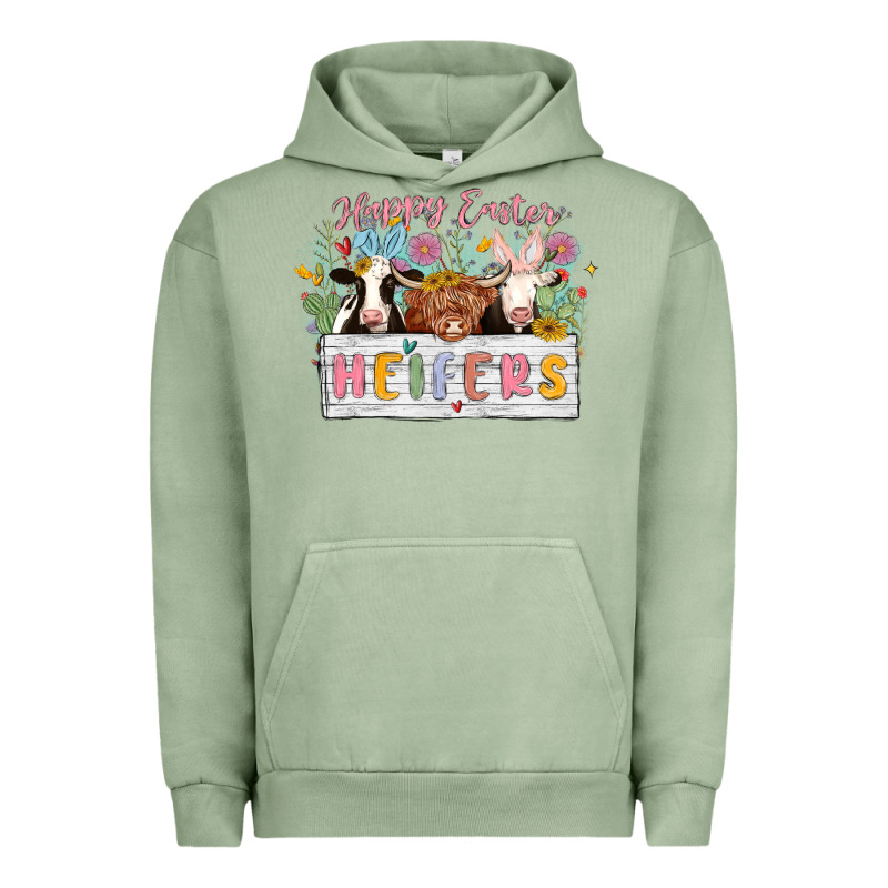 Happy Easter Heifers Urban Hoodie by MaliasSmallBusiness | Teevron