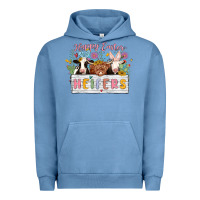 Pigment Pebble Blue happy easter heifers Urban Hoodie - MaliasSmallBusiness