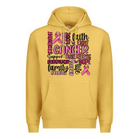 Antique Gold cancer awareness Premium Hoodie - MaliasSmallBusiness
