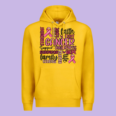 Cancer Awareness Premium Hoodie Designed By Maliassmallbusiness