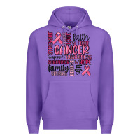 Purple cancer awareness Premium Hoodie - MaliasSmallBusiness