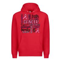 Red cancer awareness Premium Hoodie - MaliasSmallBusiness