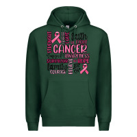 Sports Green cancer awareness Premium Hoodie - MaliasSmallBusiness