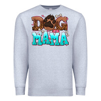 Heather Grey dog mama Premium Sweatshirt - AdoDesignShop
