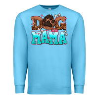 Ocean Blue dog mama Premium Sweatshirt - AdoDesignShop
