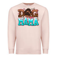 Pale Pink dog mama Premium Sweatshirt - AdoDesignShop