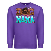 Purple dog mama Premium Sweatshirt - AdoDesignShop