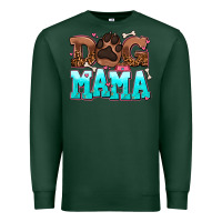 Sports Green dog mama Premium Sweatshirt - AdoDesignShop