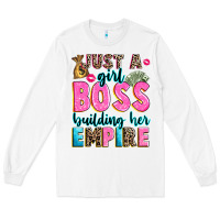 White just a girl boss building her empire Long Sleeve Tee - texasbilliewilder