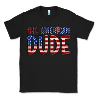 Black all american dude Classic Tee - Zillion Design Studio