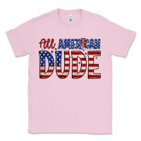 Bubblegum Pink all american dude Classic Tee - Zillion Design Studio