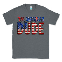 Charcoal Heather all american dude Classic Tee - Zillion Design Studio