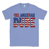 Colony Blue all american dude Classic Tee - Zillion Design Studio