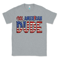 Heather Grey all american dude Classic Tee - Zillion Design Studio