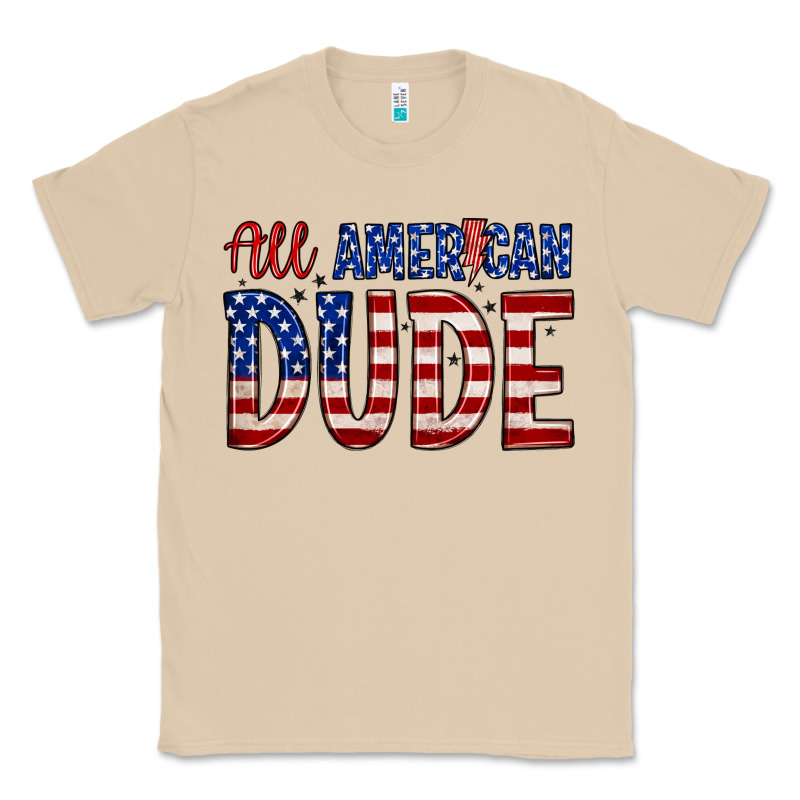 All American Dude Classic Tee by Zillion Design Studio | Teevron