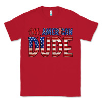 Red all american dude Classic Tee - Zillion Design Studio